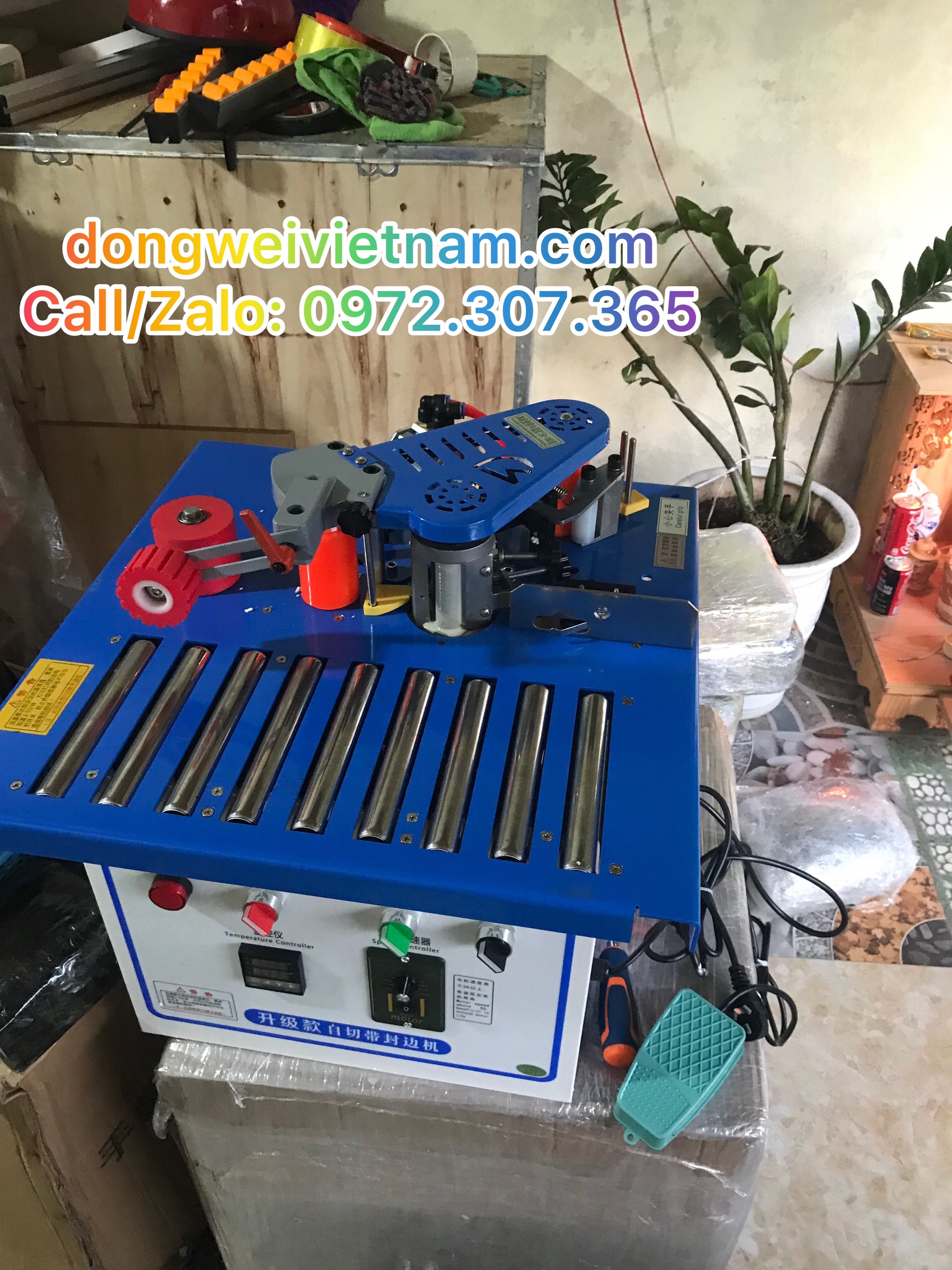 MÁY DÁN CẠNH GỖ 2 CHỨC NĂNG DW550 NỔI BẬT VỚI CON LĂN TRÊN MẶT BÀN