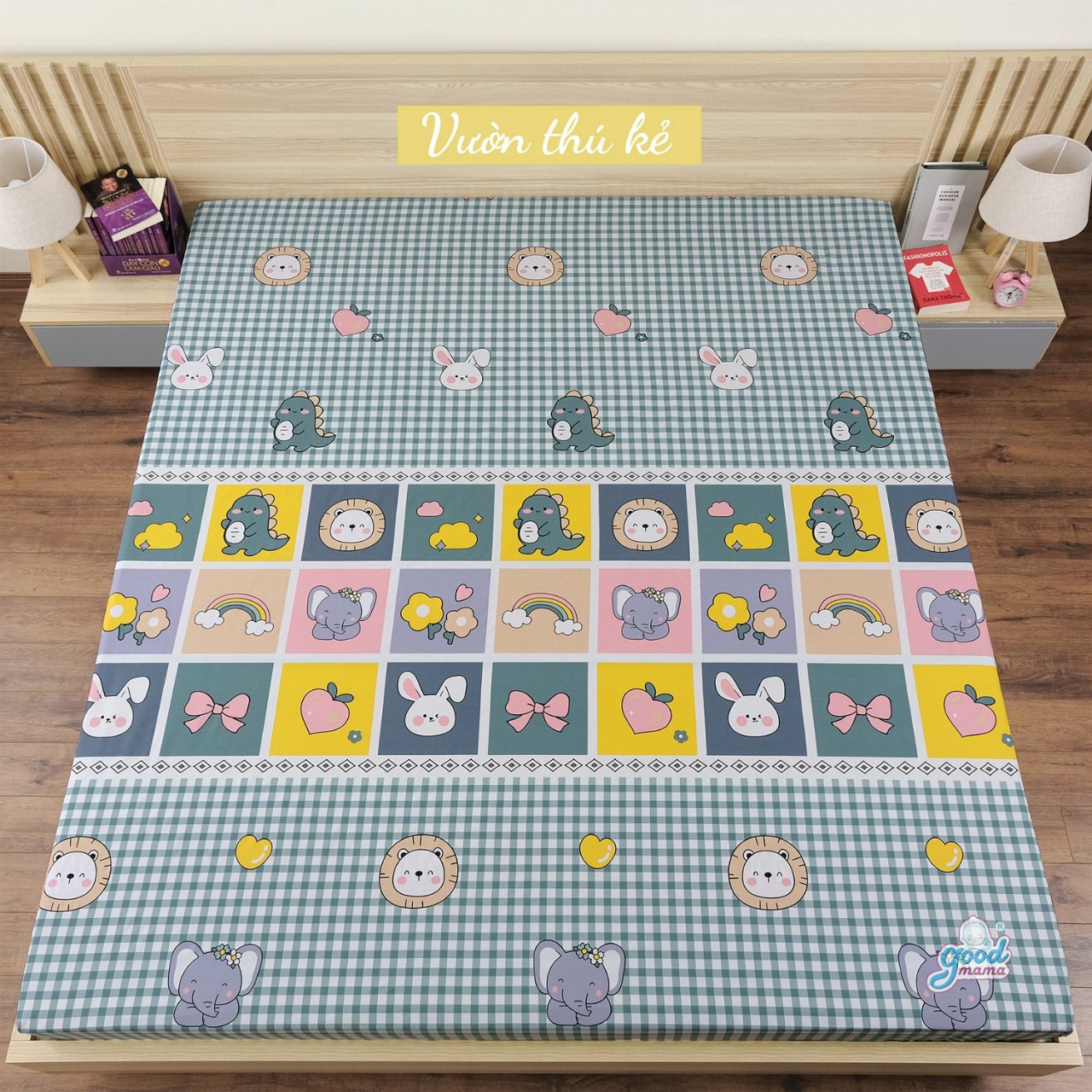 Drap chống thấm cotton goodmama- ga trải giường cao cấp hàng công ty goodmama có bảo hành 6 tháng lớp chống thấm