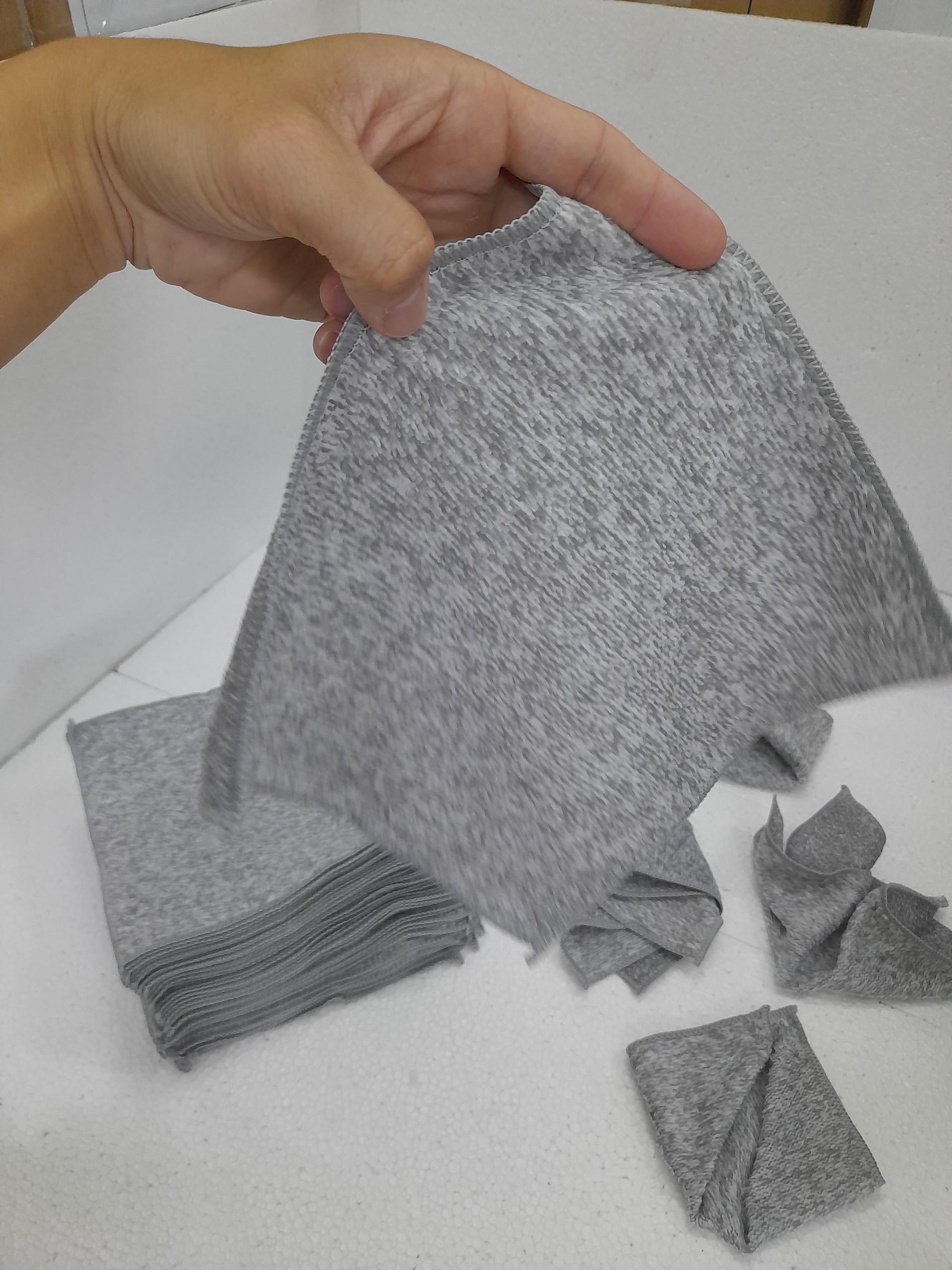 Khăn lau bếp đa năng sợi than tre 22x22 khăn than tre không dính dầu, khăn lau đa năng than tre khăn tay nhà bếp siêu thấm hút, kháng khuẩn