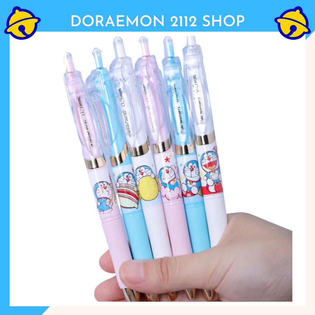 Bút bi Doramon mực đen ngòi 0.5mm