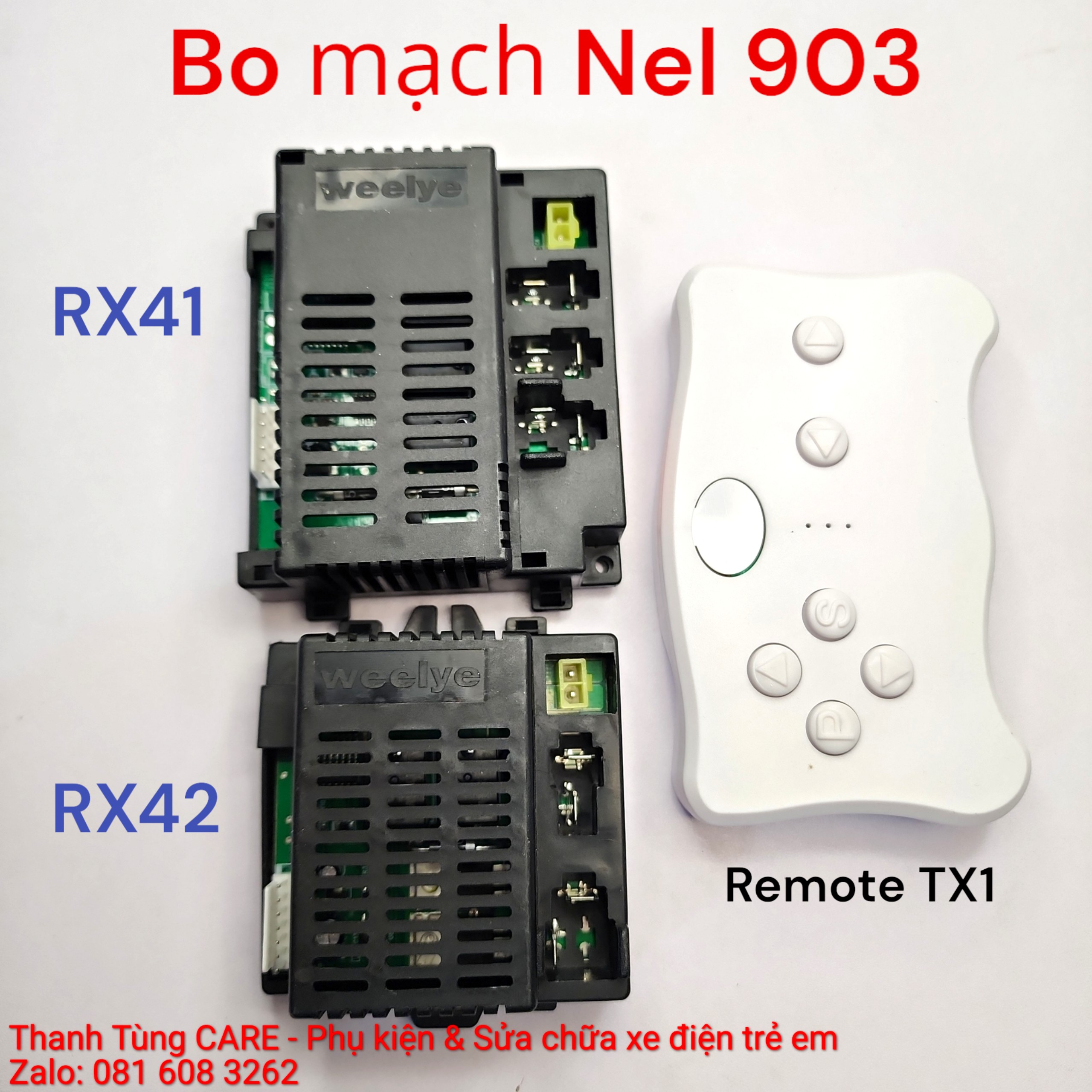 [Nel903] Bo mạch RX41, RX42 ô tô điện trẻ em cho xe Nel 903 chính hãng