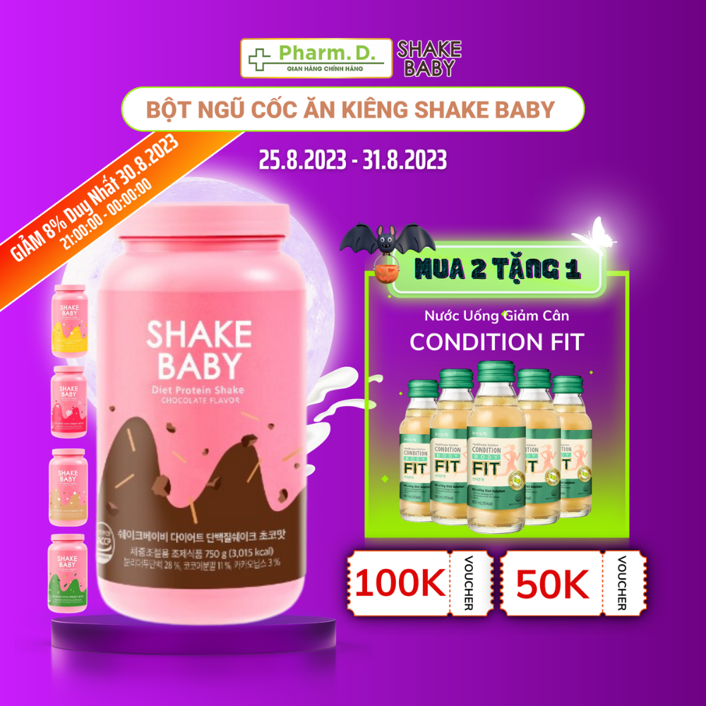 Bột Ngũ Cốc Ăn Kiêng Diet Formular Protein SHAKE BABY 750g Hỗ Trợ Giảm Cân - Hàn Quốc