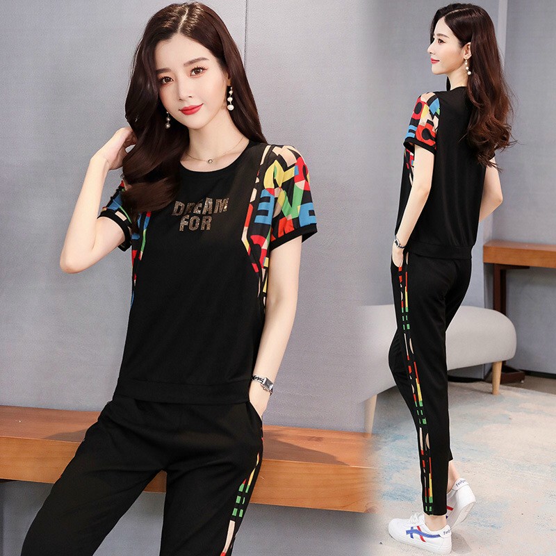 [HCM]BỘ THUN THỂ THAO PHỐI CHỮ MÃU DREAMFOR