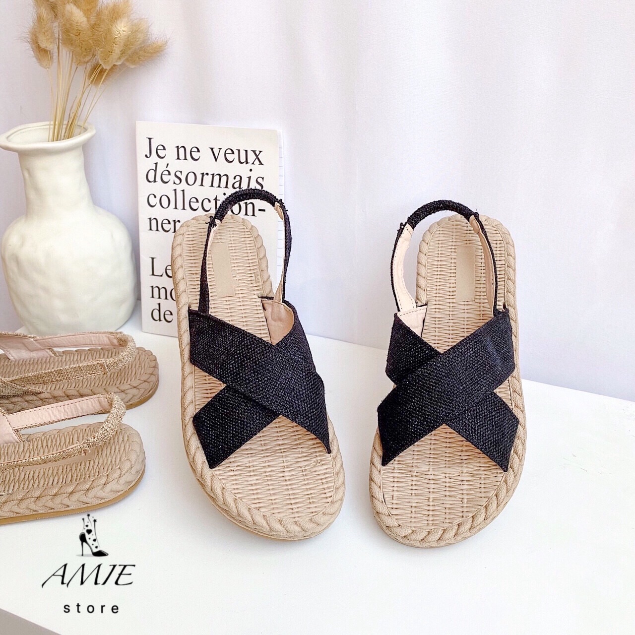 Sandal Quai Chéo Quai Hậu