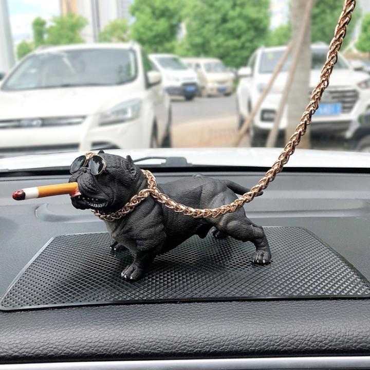 Statue of American Bull dog taplo decorated taplo car 72608