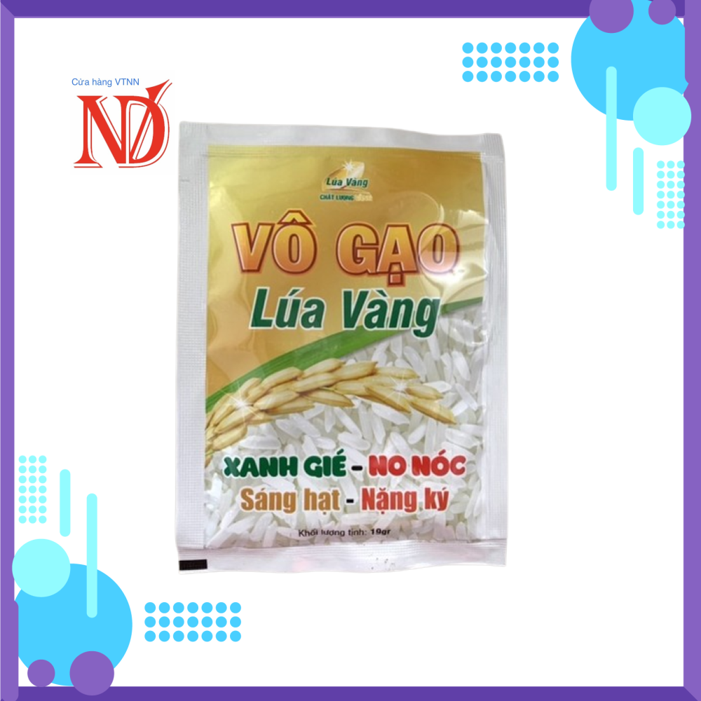 {10gói/hộp} PHÂN BÓN LÁ VÔ GẠO LÚA VÀNG 19g - Kali Hữu Cơ Asco 95