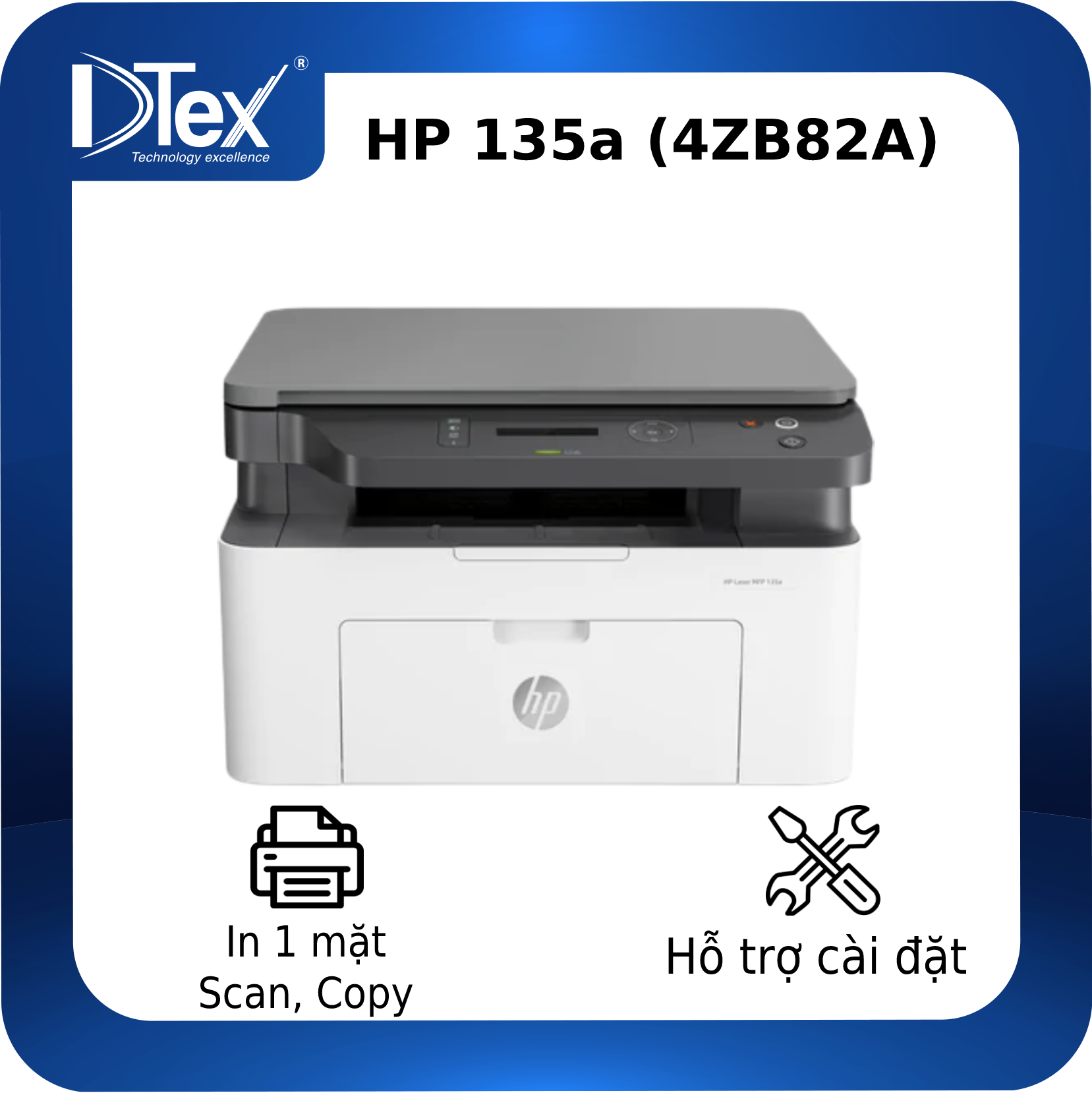 Máy in đa chức năng HP Laser MFP 135A (4ZB82A) - Hàng Chính Hãng