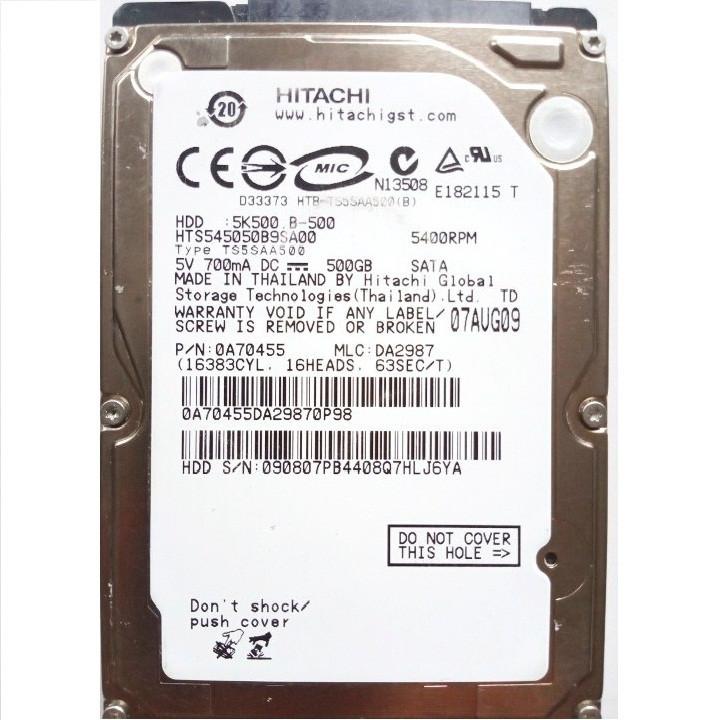 HCM Ổ cứng HDD Laptop 500G-BH 12 THÁNG