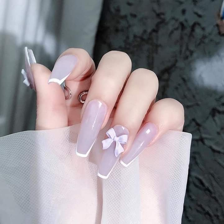 Nơ mix màu trang trí móng gói 50c