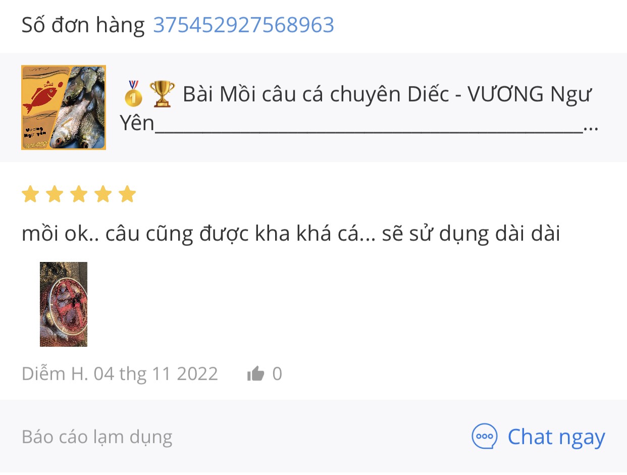 Bột câu cá chuyên DIẾC - VƯƠNG NGƯ