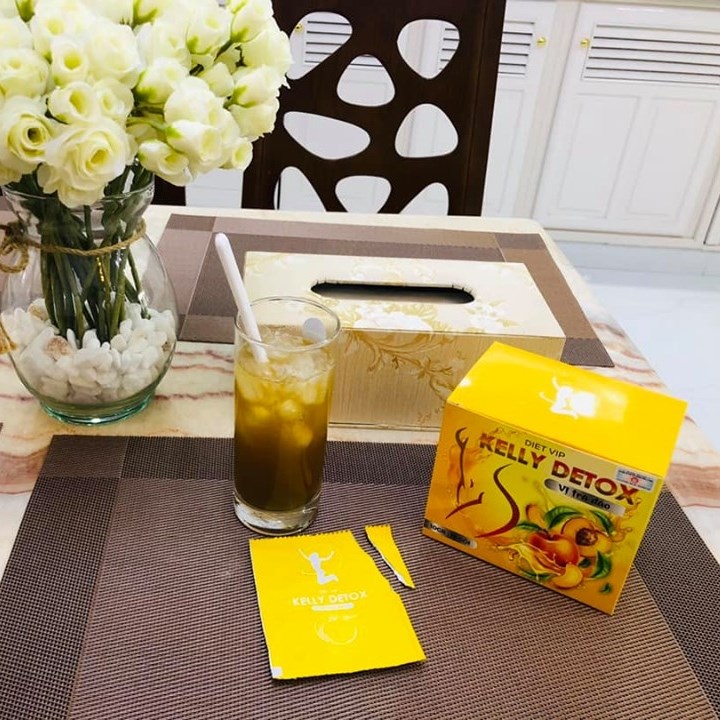 Trà đào giảm cân kelly plus