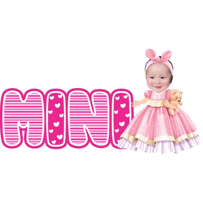 Tên Để Bàn Kèm Chibi Trang Trí Sinh Nhật