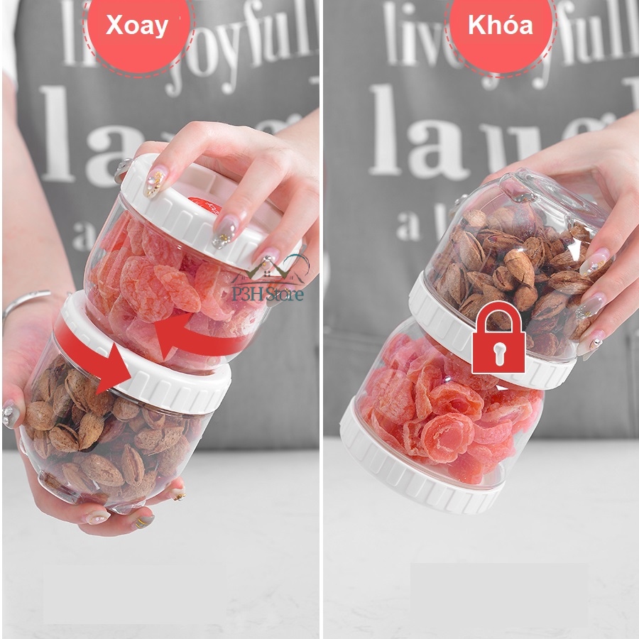 Bộ 4 hộp bảo quản thực phẩm Lock&Lock Interlock 2x500ml 2x1L