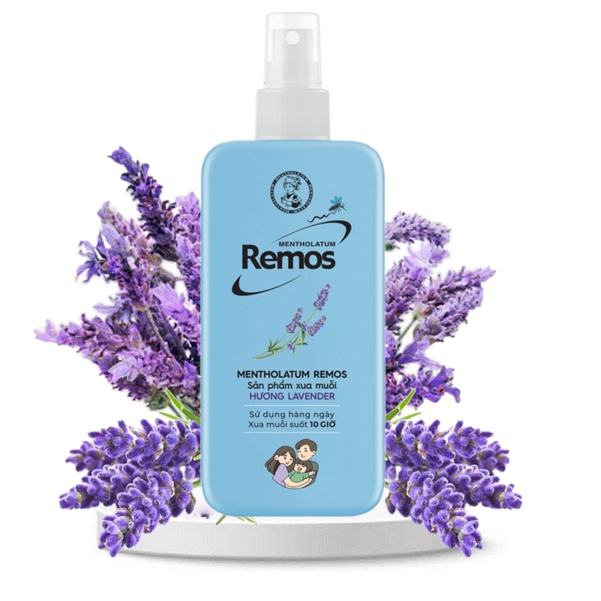 Xịt Chống Muỗi Remos Lavender 150ml Bảo Vệ Suốt 10H Giữ Ẩm Da Remos Lavender Repellent Mosquito And Insect Spray150ml