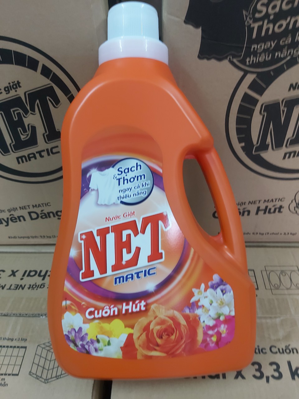 Nước giặt NET Matic 3,3kg - Hương nước hoa thiên nhiên Dành cho máy giặt cửa trên