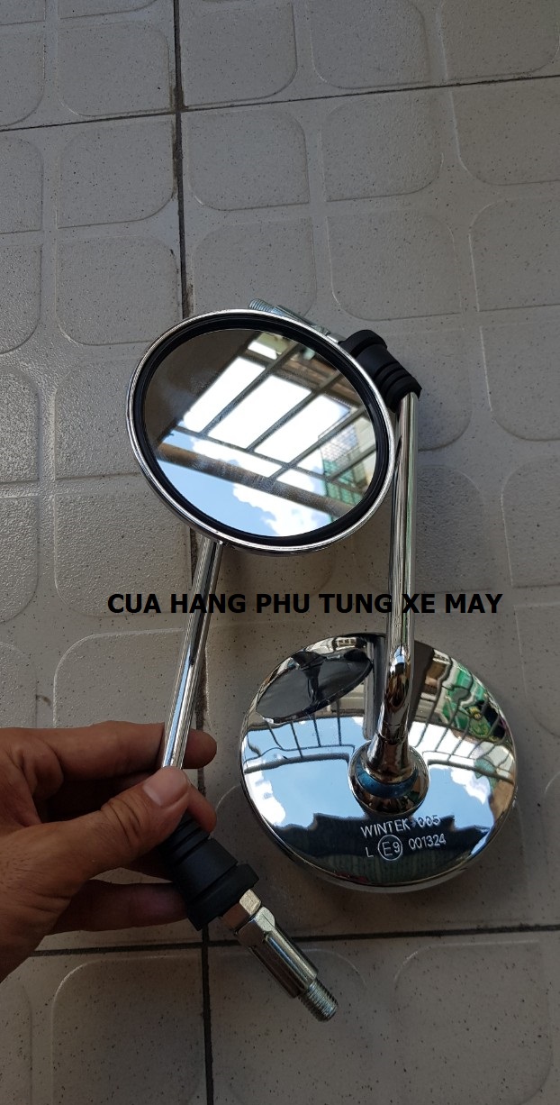 Gương chiếu hậu tròn inox - giá 1 cặp