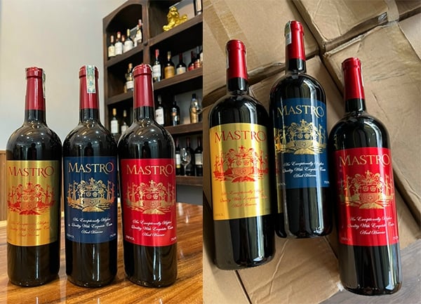 Vang MASTRO Blue LABEL 750Ml