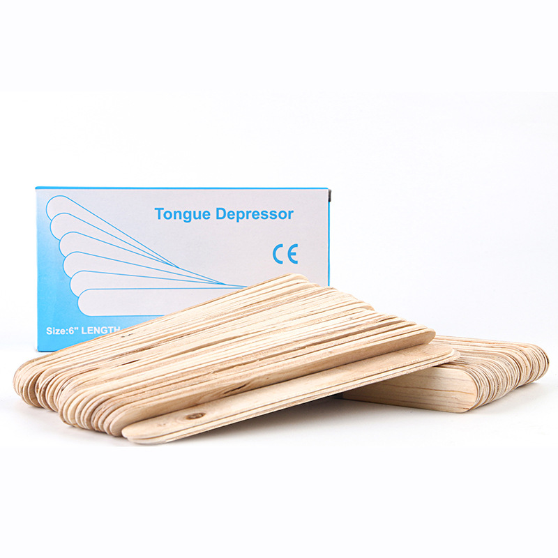 Que gỗ wax lông - hộp 100 que - que wax lông chuyên nghiệp dùng cho spa và tại nhà