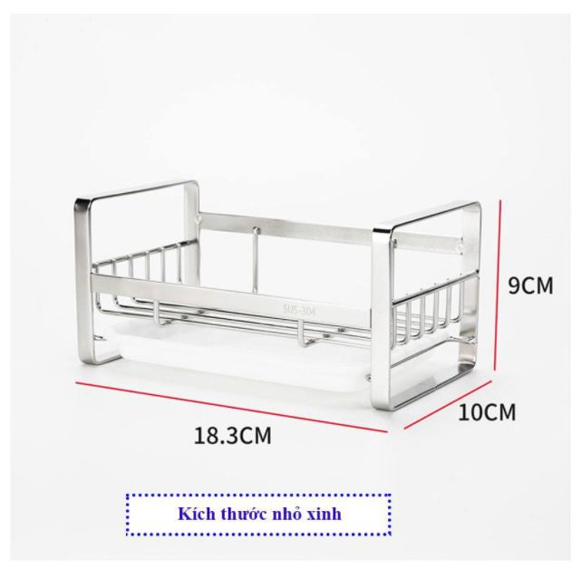 kệ rổ đựng dụng cụ rửa chén bát inox 304
