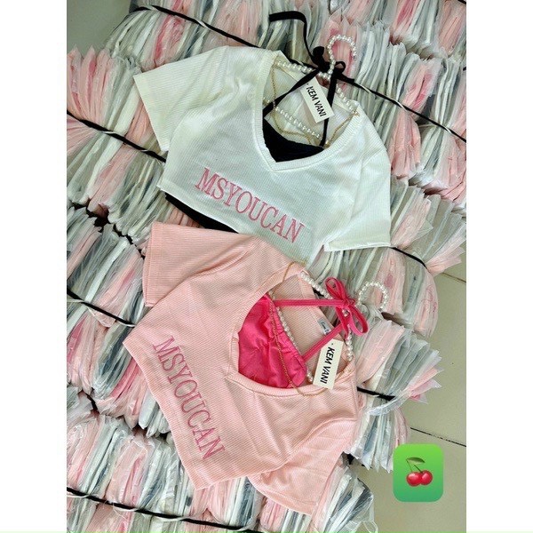 SET 2 MÓN ÁO CROPTOP YOU CAN