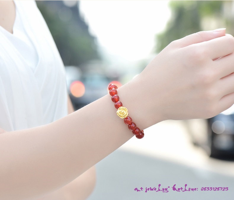 Hoa hồng nhỏ vàng 24k