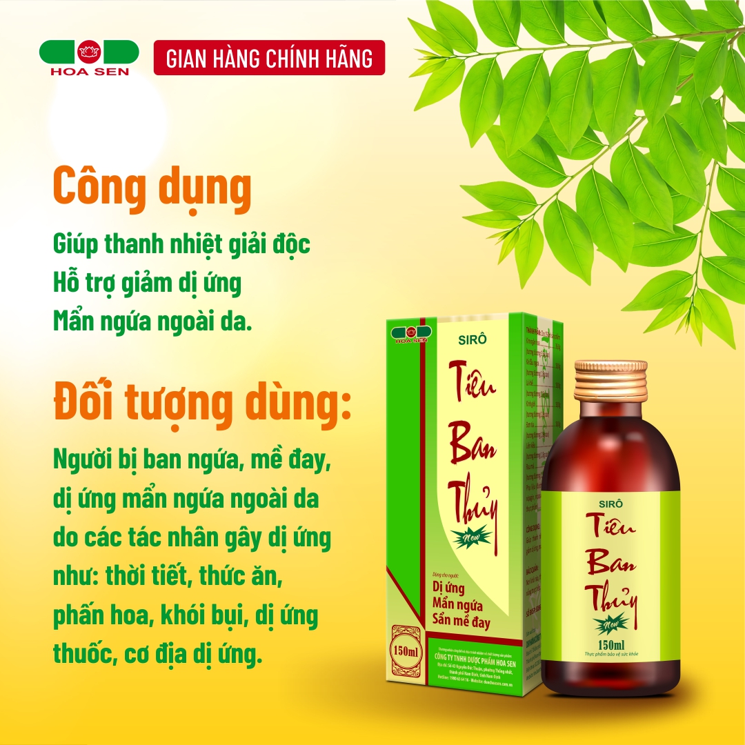 Siro Tiêu Ban Thủy - New (Hàng chính hãng)