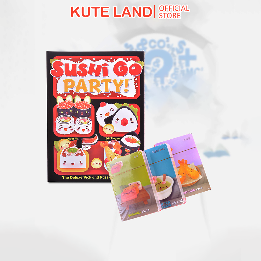 Bộ thẻ trò chơi Sushi Go Party! Board Game vui nhộn dành cho gia đình