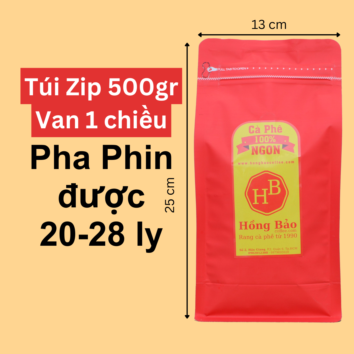 Cà phê Truyền thống chuyên Đen - 100% Robusta Đắk Lắk Mộc - cafe Hạt/cafe Bột - Cà phê rang xay nguyên chất - Hồng Bảo