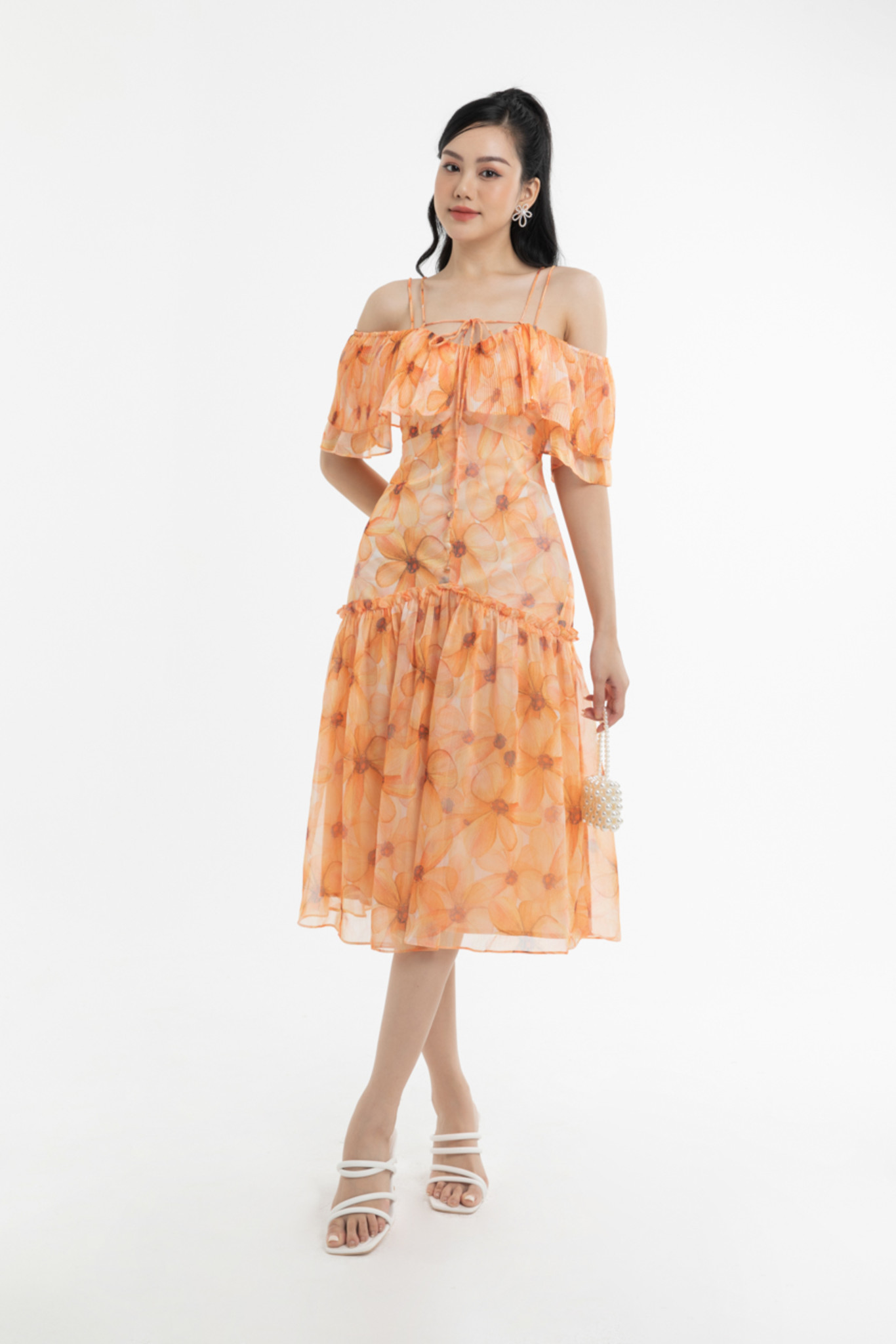 Đầm voan đuôi cá IVY moda MS 48T0211