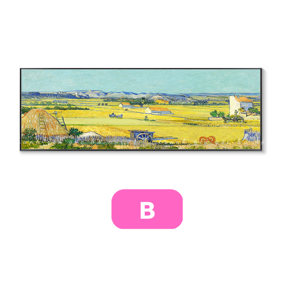 Tranh trừu tượng Van Gogh chất canvas có khung nhiều mẫu đủ size - Làm theo kích thước yêu cầu