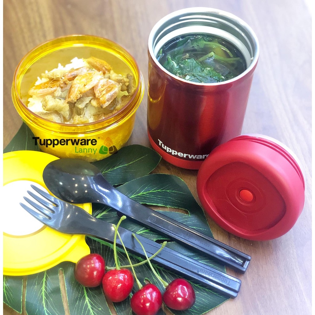 Bộ hộp giữ nhiệt Stacking Thermal (2) Tupperware Chính Hãng