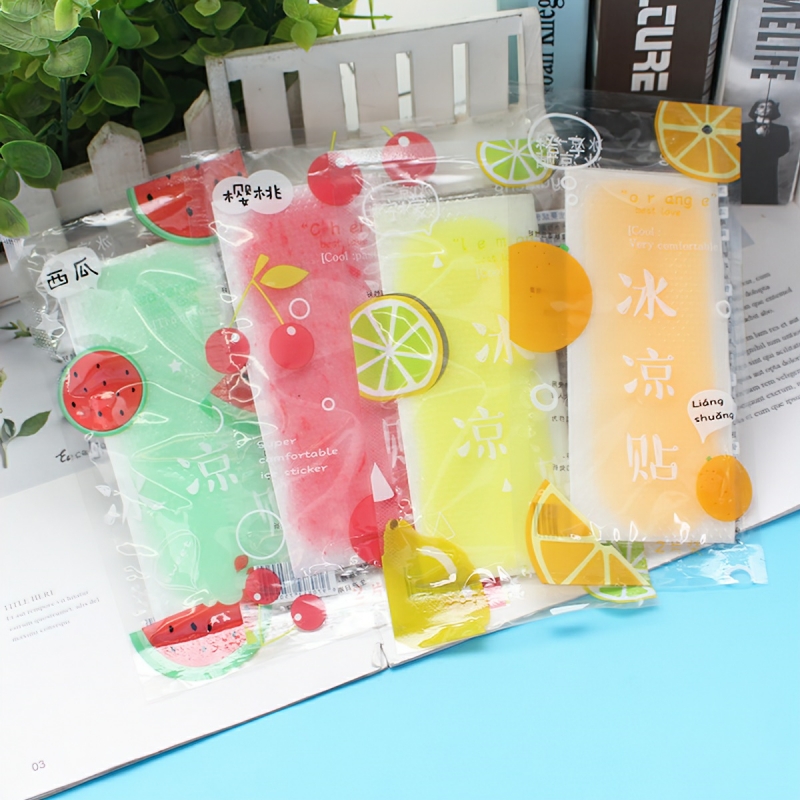 Set 2 Miếng Dán Lạnh Làm Mát Cơ Thể Chống Nóng Hạ Sốt Hương Thơm Trái Cây Mùa Hè-HAUSE