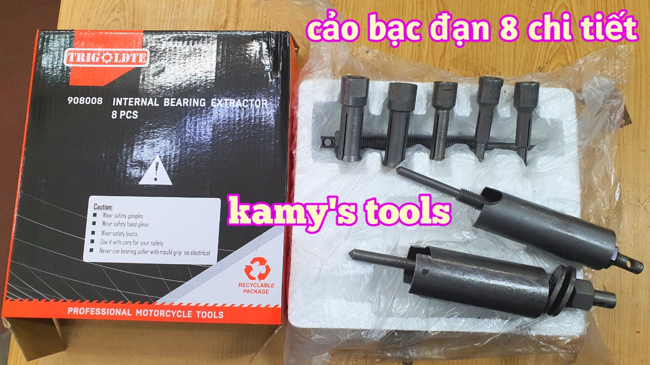 [HCM] Bộ Cảo Bạc Đạn 8 Chi Tiết Từ 10mm-25mm Trigoldte