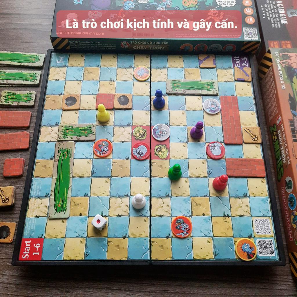 Đồ Chơi Board Game - Chạy Trốn Zombies Nam Châm