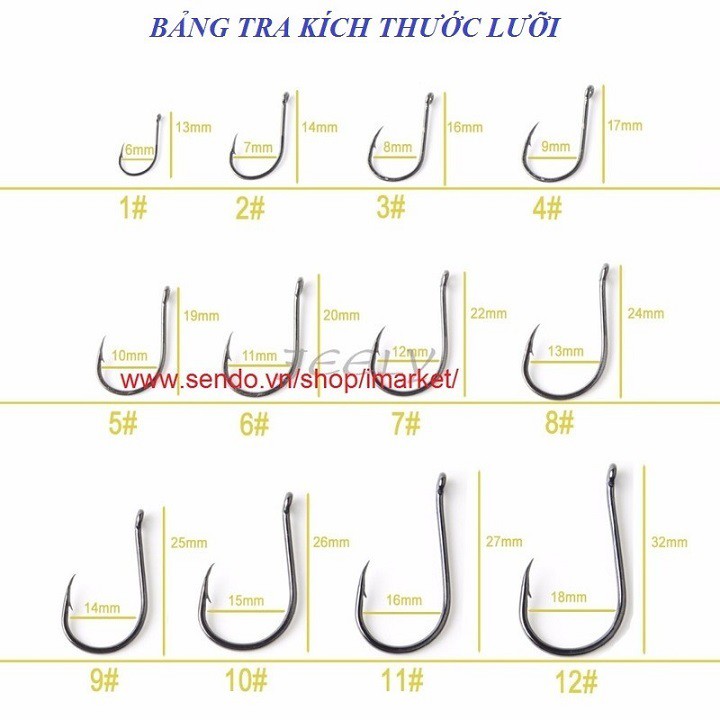 Gói Lưỡi Câu Chinu Hook made korea-Lưỡi câu cá-móc câu