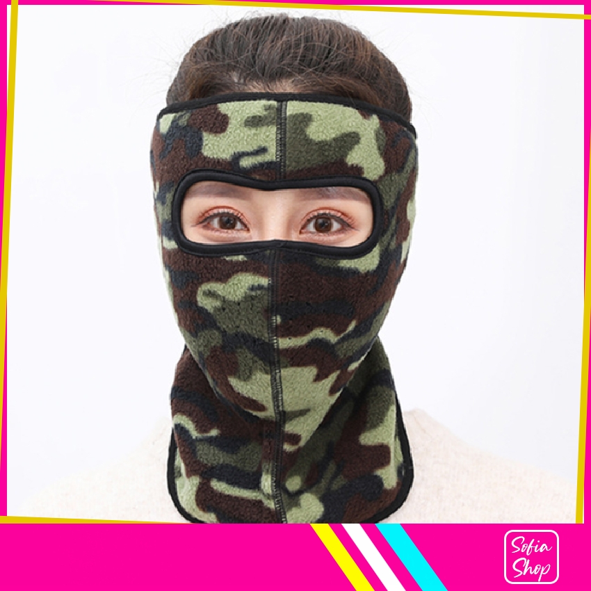 [TP. HCM + HN] Khẩu Trang Ninja Có Kính Chống Nắng Chống Bụi Nam Nữ Vải Nỉ Che Kín Mặt NCK21 - Khau Trang Ninja Co Kinh Chong Bui Chong Nang Chong Ret Nam Nu Vai Ni Che Kin Mat - SHOP SOFIA 0938005802