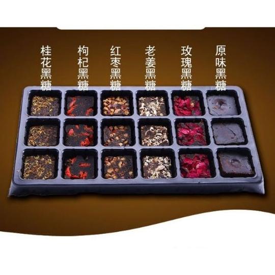 trà đường nâu 6 vị 18 viên