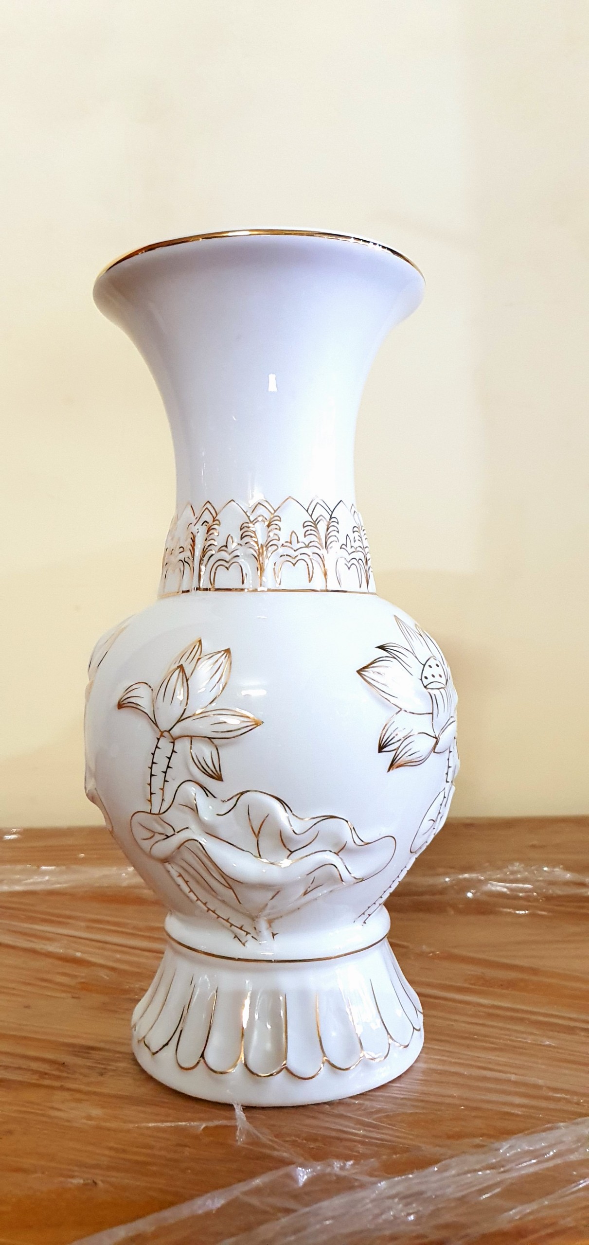 Bình bông bạch ngọc cao 30cm