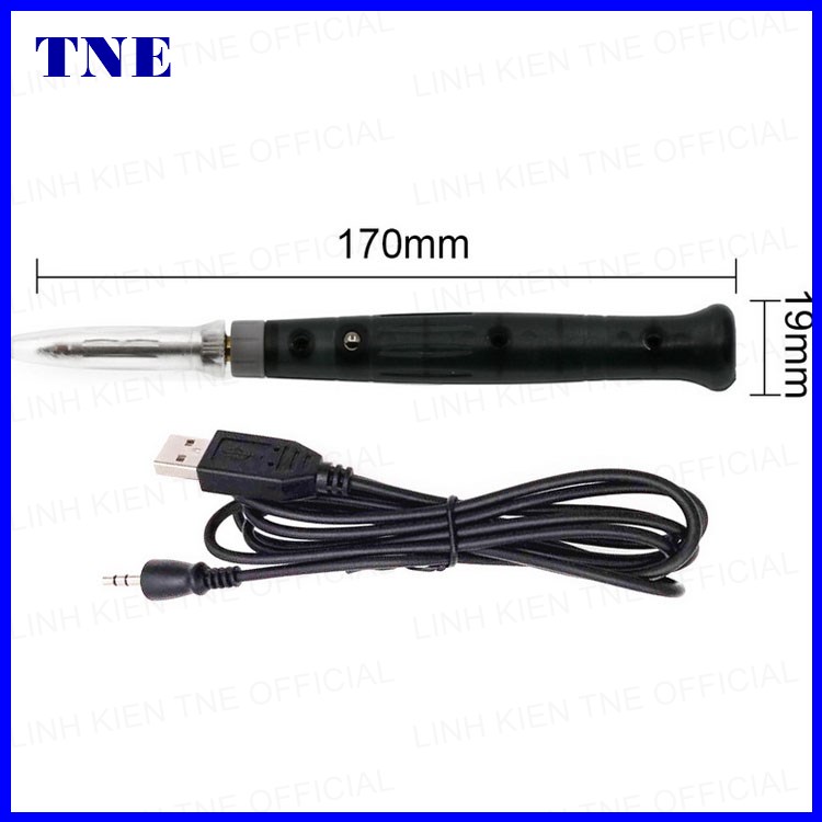 Mỏ hàn mini đầu cắm USB 5V siêu tiện lợi (Tặng  01 cuộn thiếc, 01 hộp nhựa thông)