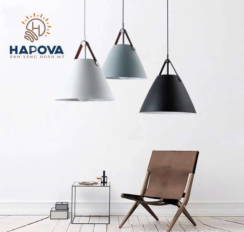 Đèn thả bàn ăn quai da HAPOVA VIKA 5007/1