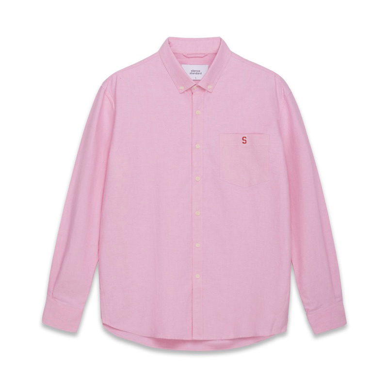 Áo sơ mi cổ cài SilenceStandard Oxford Classic Logo S/Basic