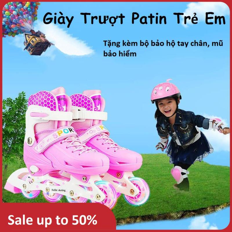 Phân phối Ván Trượt, Trượt Patin, Giày Trượt Patin Trẻ Em Tặng Kèm Bộ Bảo Hộ Chân Tay Và Mũ Bảo Hiểm, Khung Nhôm Chắc Chắn, Hệ Thống Phanh An Toàn - Shop Bán Giày Trẻ Em Uy Tín, Sale Sốc Giá Gốc Giảm Đến 50%.