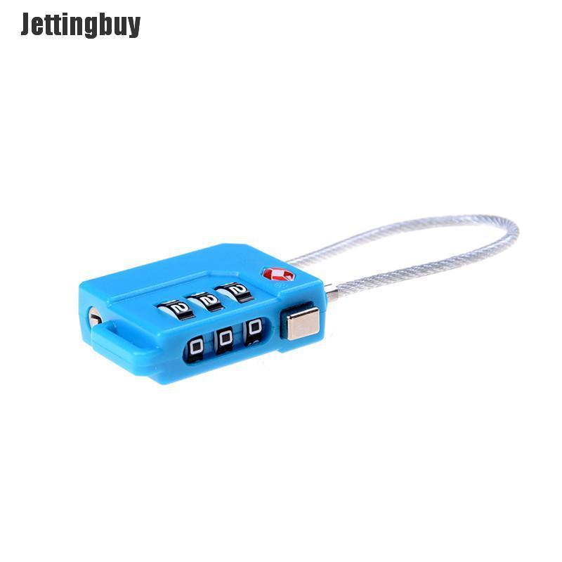 Jettingbuy TSA Resettable 3 Digit Combination Lock Travel Luggage Suitcase Code Padlock