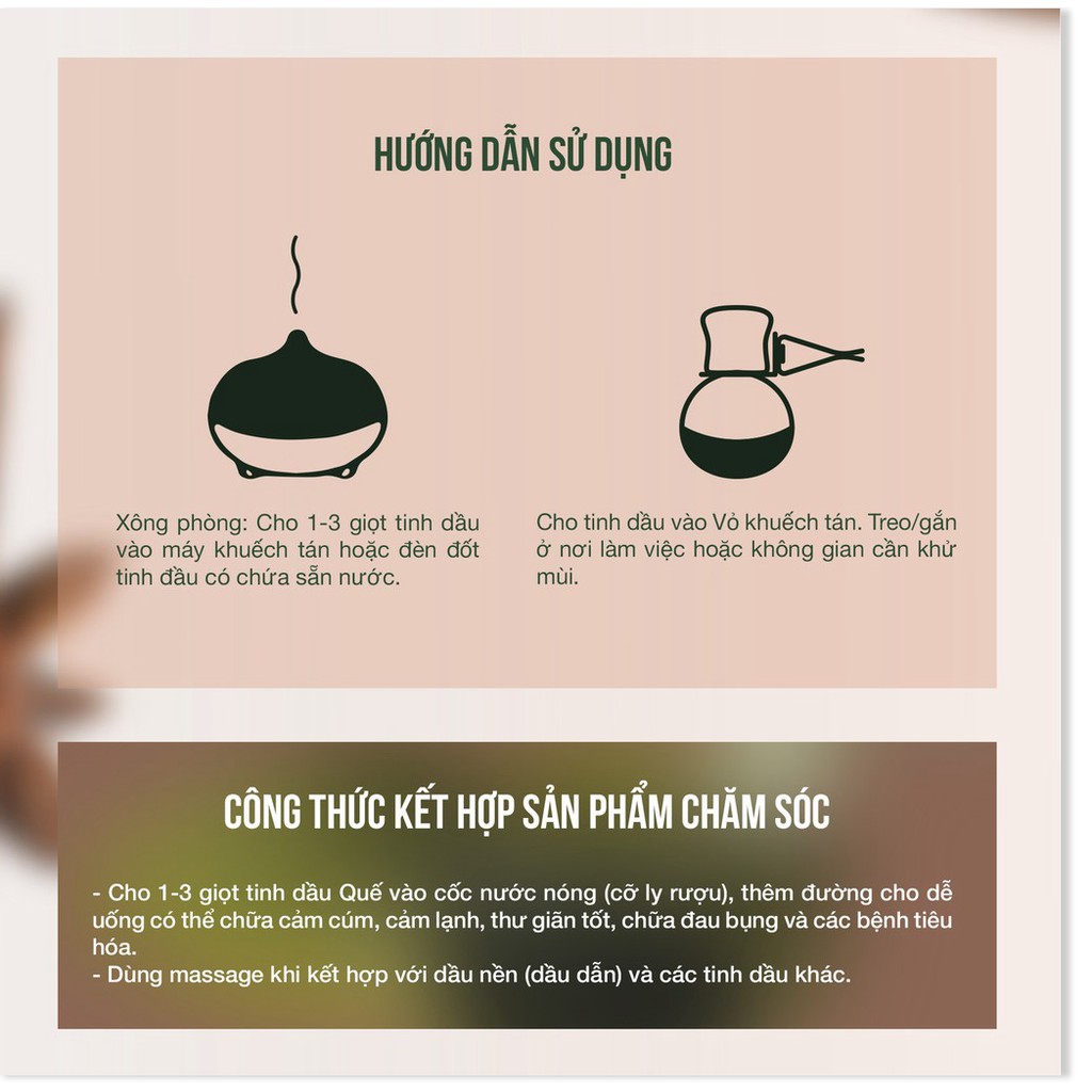[HCM]Tinh dầu quế thơm 10ml JULYHOUSE