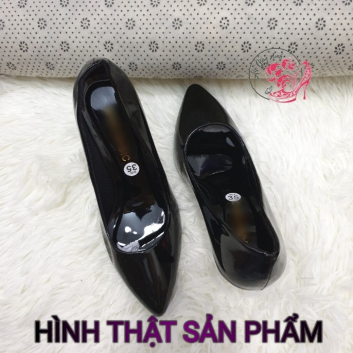 [HCM]GIÀY CAO GÓT DA BÓNG  CAO 7CM
