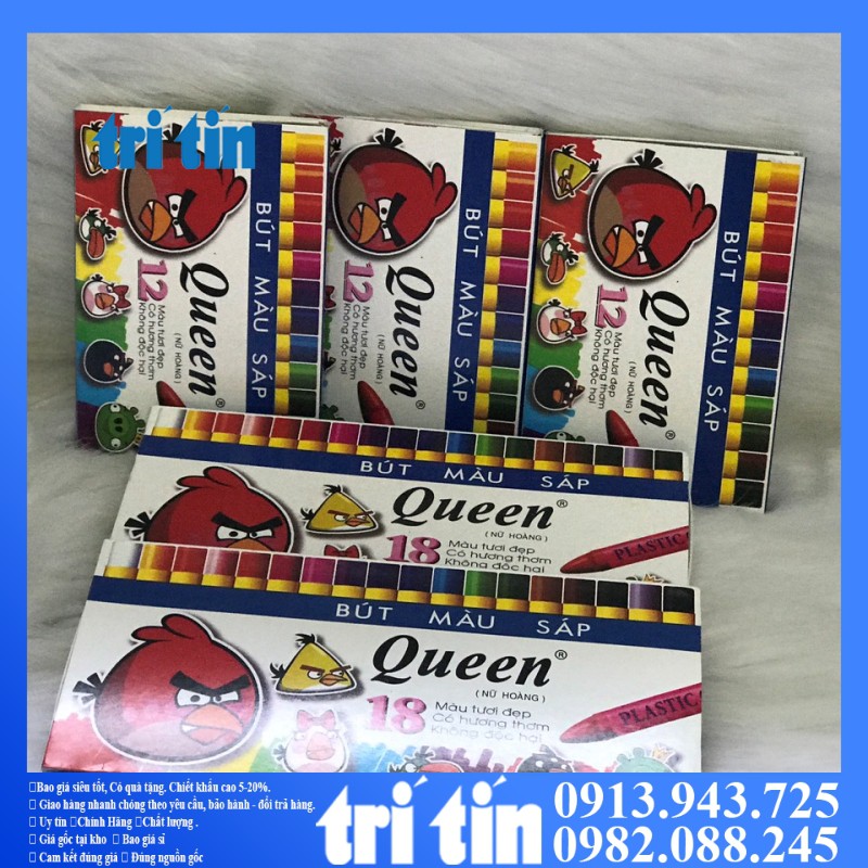 Bút màu sáp Queen 12 màu 18 màu