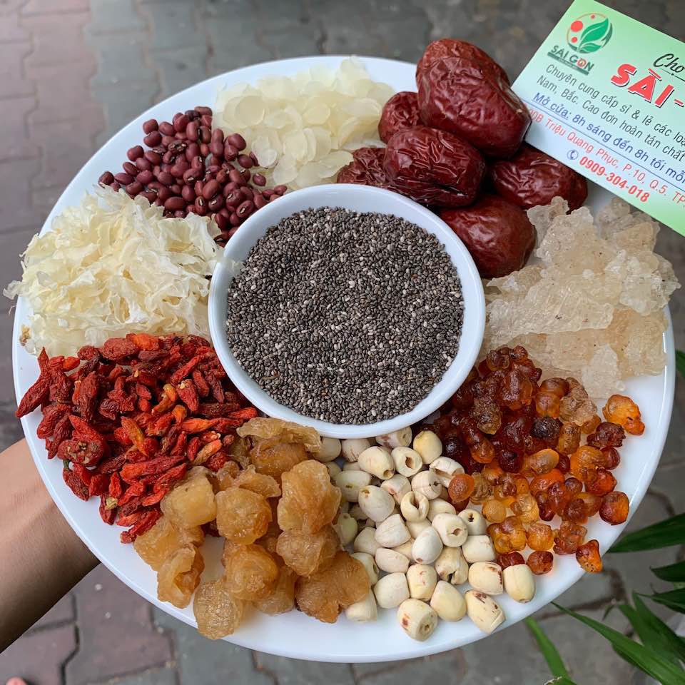 Chè bổ lượng dưỡng nhan - set nấu 6 người ăn