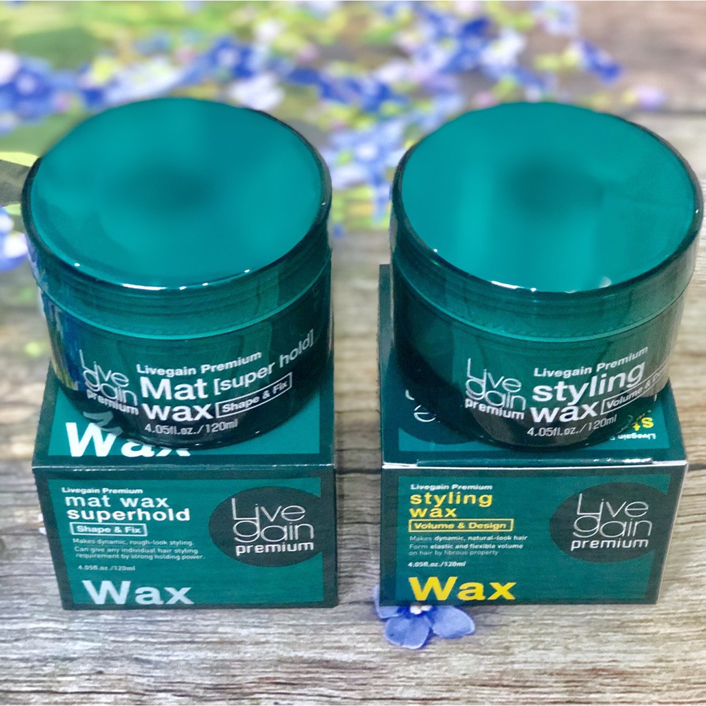 Wax cứng tóc LiveGain Super Hold xanh 120g