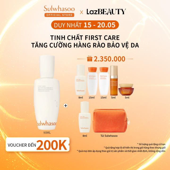 Tinh Chất Kích Hoạt Ngừa Lão Hoá Đầu Tiên 90ML Sulwhasoo First Care Activating Serum 90ml Cho Làn Da Căng Mướt Rạng Rỡ