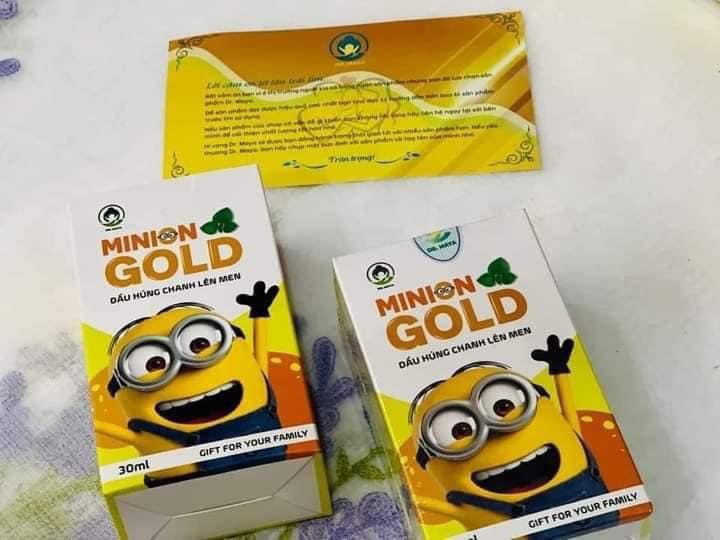 [Chính hãng] Dầu húng chanh lên men MINION GOLD 30mL